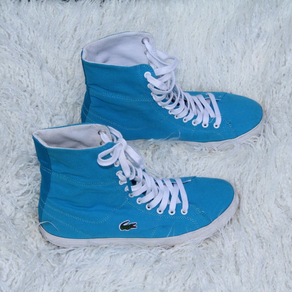 Lacoste Shoes, Size 7.5 Sky Blue - Picture 3 of 4